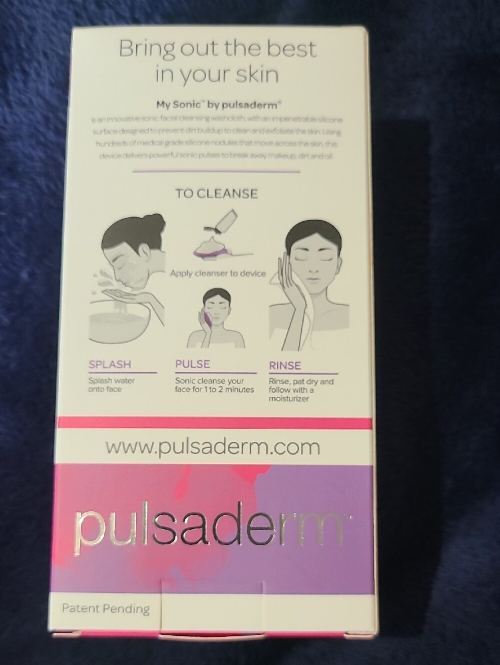 Pulsaderm Sonic Washcloth Facial Cleansing Brush — Lavender - Picture 4 of 5